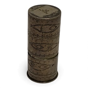 Sterling Silver 3 Tier Pill Box