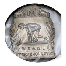 1920 Sterling Silver Mile Track Pendant