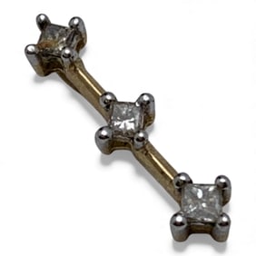 10k Yellow Gold & Diamond Pendant