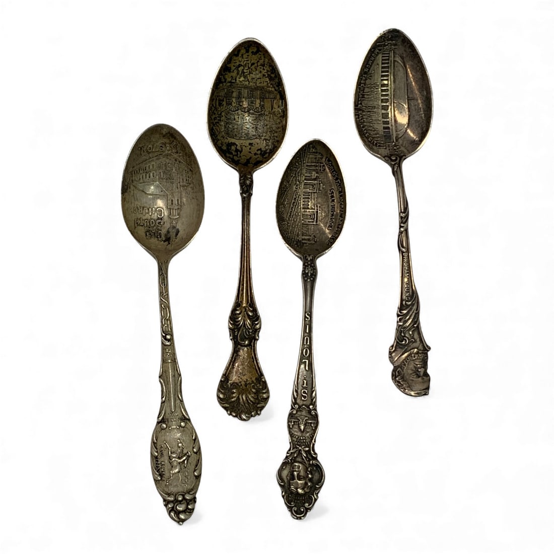 4 Sterling Silver Souvenir Spoons (1 of 2)