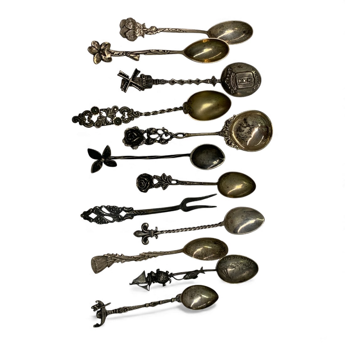 Large Group Of Sterling Silver Spoons (1 of 2)