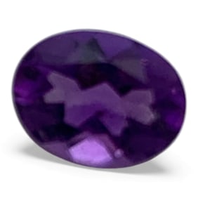 Faceted Dark Purple Amethyst Gemstone