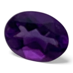 Faceted Dark Purple Amethyst Gemstone
