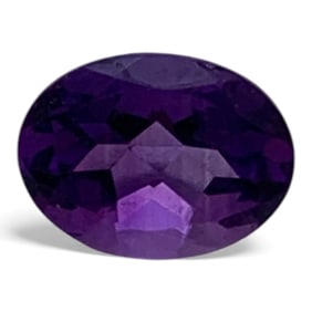 Faceted Dark Purple Amethyst Gemstone