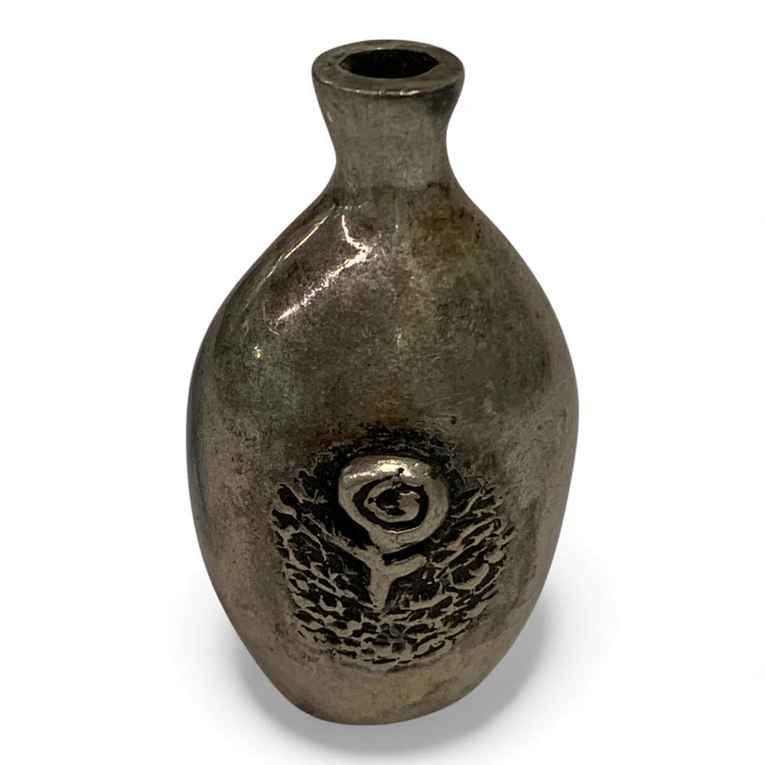 Sterling Silver Miniature Jar: Tests Sterling Silver - 1 5/8" Long - 1.170 Ozt