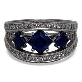 Sterling Silver & Cubic Zirconia Ring