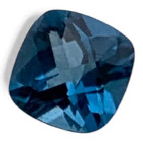 Faceted Blue Topaz Gemstone