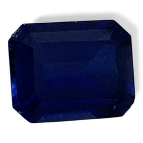 Faceted Dark Blue Topaz Gemstone