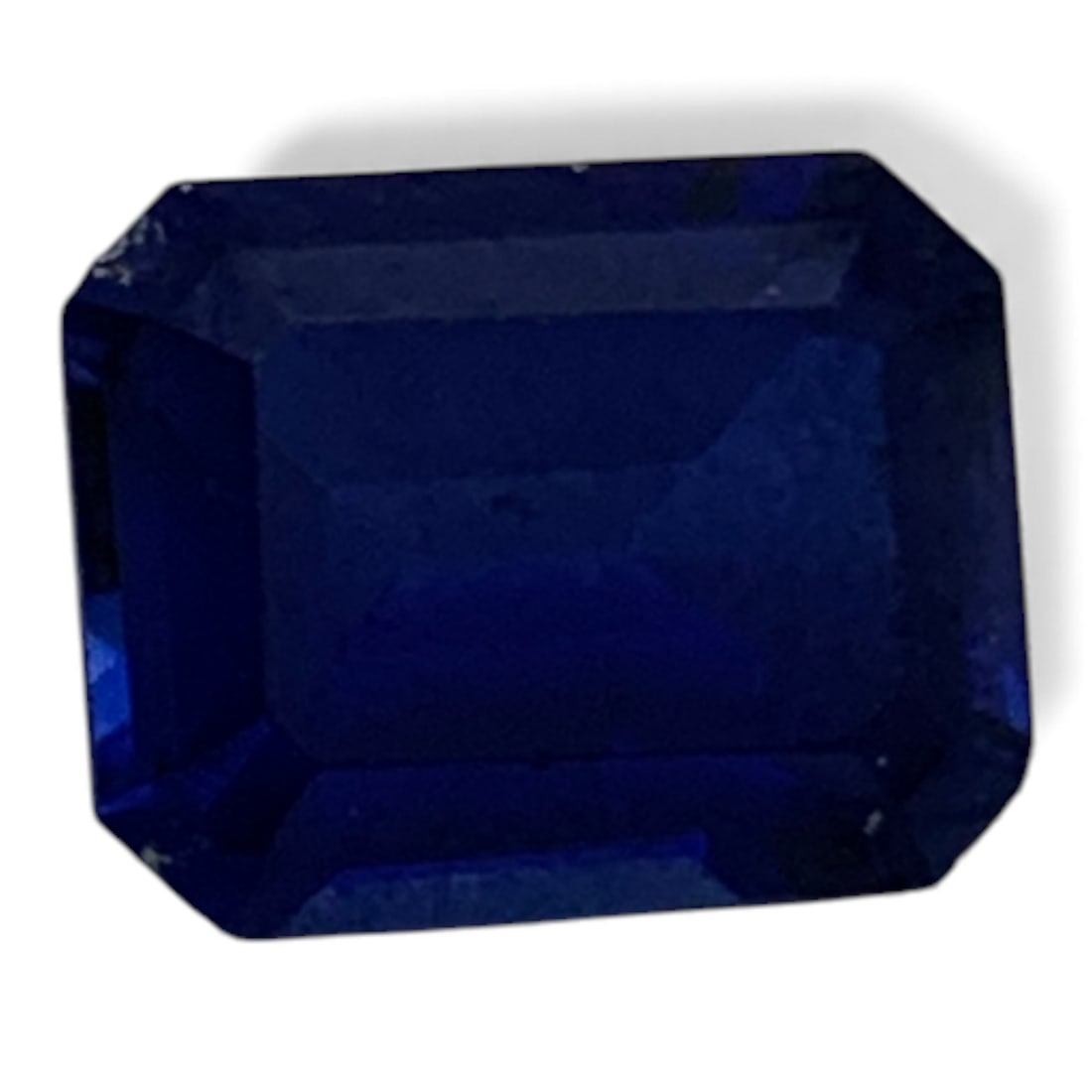 Faceted Dark Blue Topaz Gemstone (1 of 2)