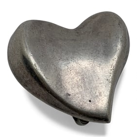 Mexico Sterling Silver Heart Pendant