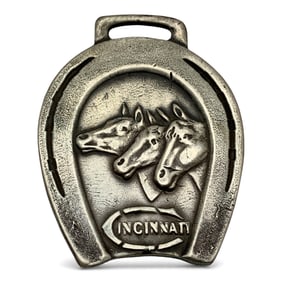 Silver Cincinnati Horse Pendant