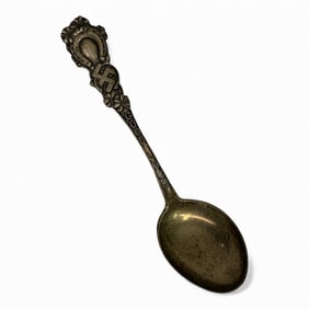 Ww2 Era Sterling Silver Spoon, Good Luck