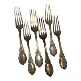 6 Tiffany & Co. Sterling Silver Forks