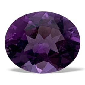 Faceted Dark Purple Amethyst Gemstone