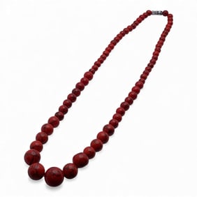 Red Jasper Beaded Necklace