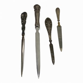 Group Of 4 Utensils With Sterling Handles