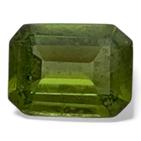 Faceted Lime Green Citrine Gemstone