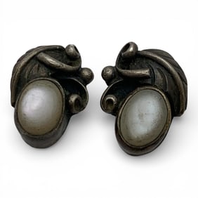 Sterling Silver & Mother Of Pearl Earrings