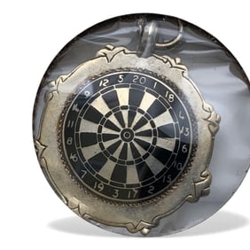 Hallmarked Sterling Silver Darts Pendant