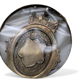 Hallmarked Sterling Silver 1924 Track Pendant