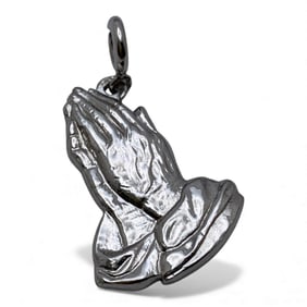 Sterling Silver Praying Hands Charm