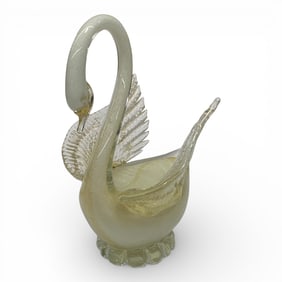 Murano Art Glass Swan Figure