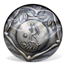 Sterling Silver 1925 Soccer Pendant
