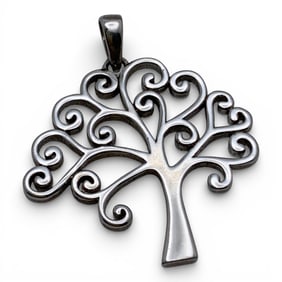 Sterling Silver Tree Pendant