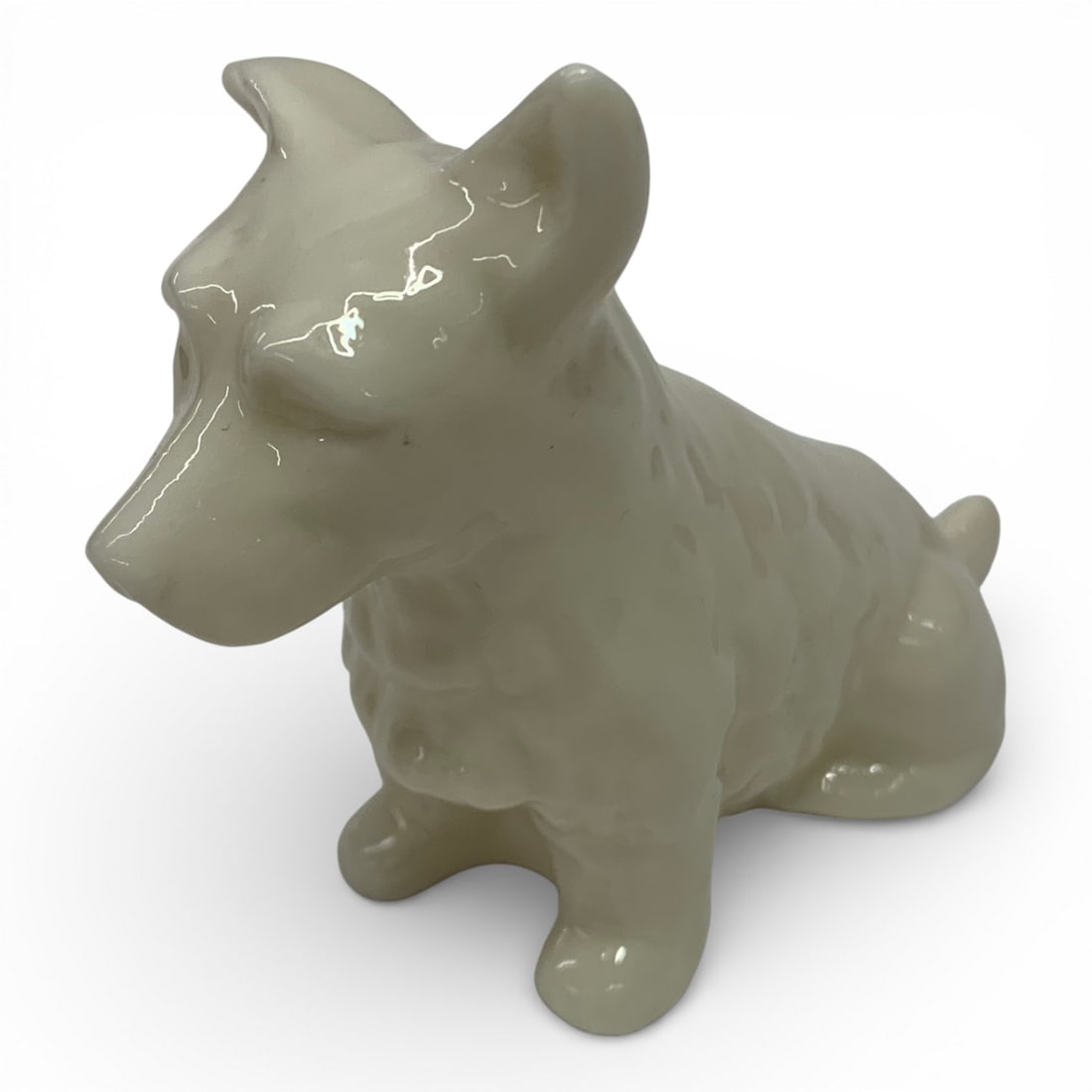 Belleek Ireland Dog Figurine (1 of 3)