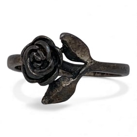 Sterling Silver Rose Ring