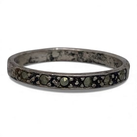 Sterling Silver & Marcasite Ring