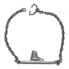 Sterling Silver Ski Boot Bracelet