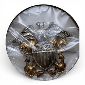 Sterling Silver Naval Officer With Marines Pin