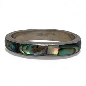 Sterling Silver & Abalone Ring