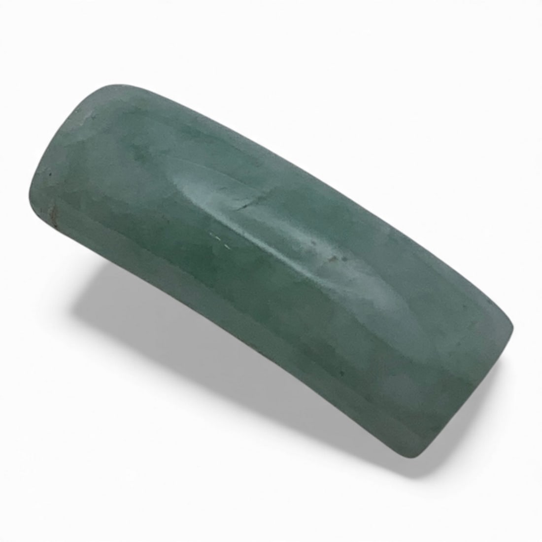 Green Jade Plaque: 6.95x19.03mm - See Photos Gemstones Tested With Presidium Gem Tester Il - Berners Does Not Guarantee Authenticity Of Gemstones