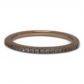 14k Rose Gold & Diamond Ring