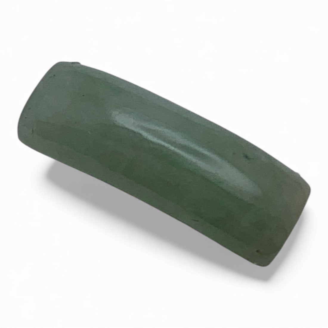 Green Jade Plaque: 7.01x19.06mm - See Photos Gemstones Tested With Presidium Gem Tester Il - Berners Does Not Guarantee Authenticity Of Gemstones