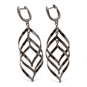 Pair Of Sterling Silver Earrings
