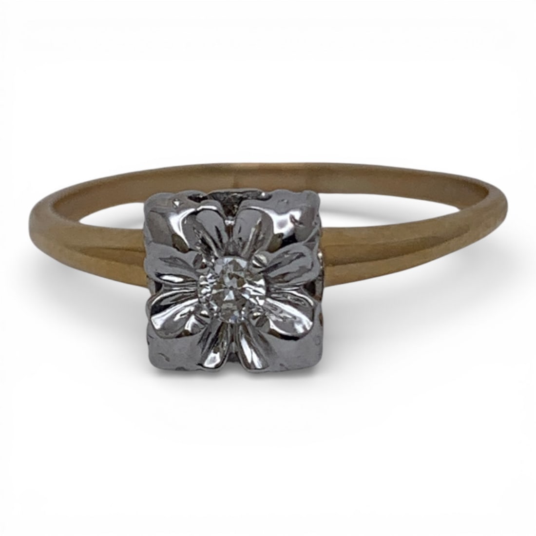 14k Yellow Gold & Diamond Ring: Tests 14k - Size 9 - 1.5 DwtGemstones Tested With Presidium Gem Tester Il - Berners Does Not Guarantee Authenticity Of Gemstones