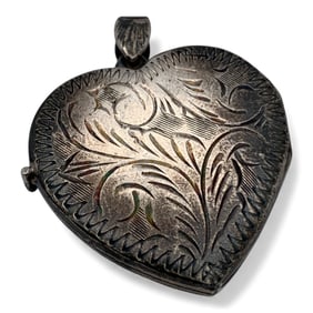 Sterling Silver Heart Locket Pendant