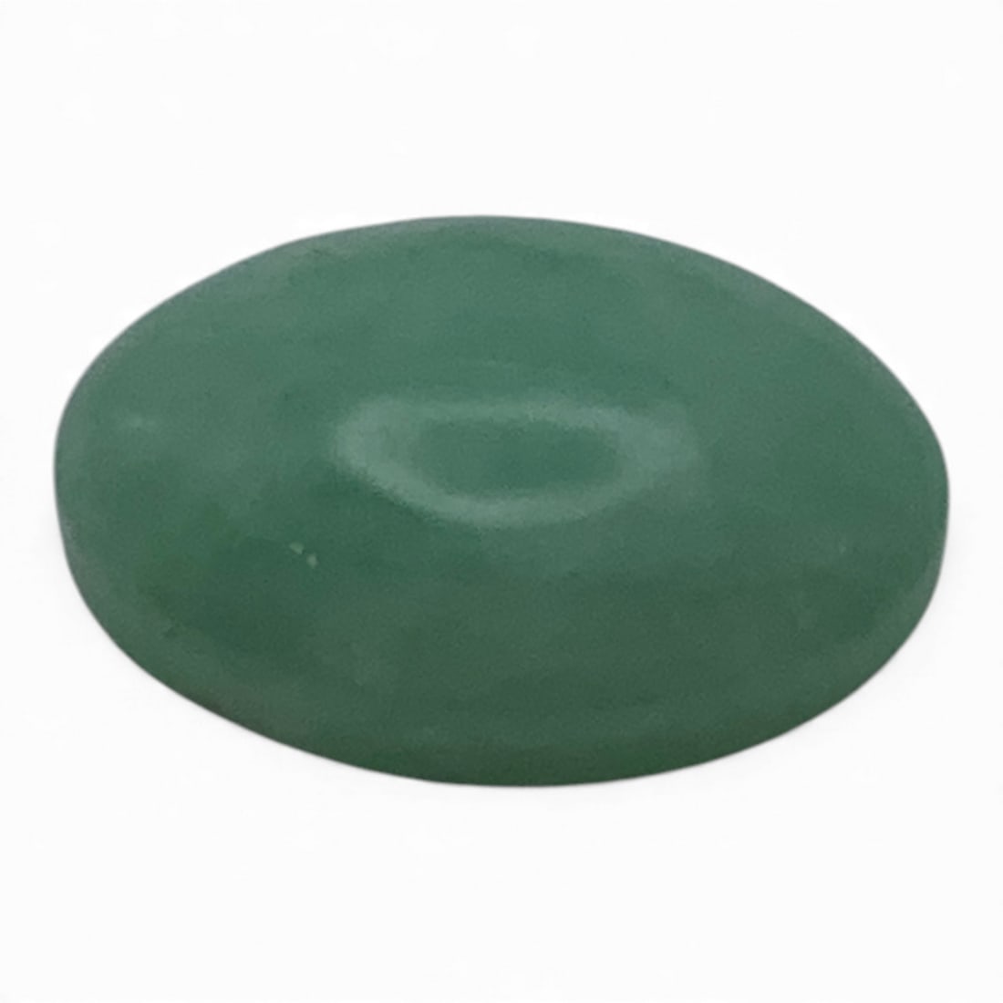 Green Jade Cabochon: 9.94x14mm - See Photos Gemstones Tested With Presidium Gem Tester Il - Berners Does Not Guarantee Authenticity Of Gemstones