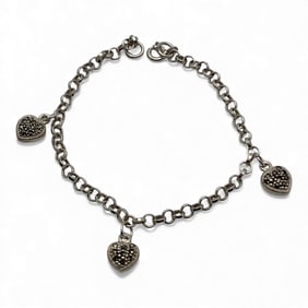 Sterling Silver Bracelet With Marcasite