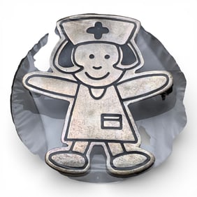 Sterling Silver Nurse Pin