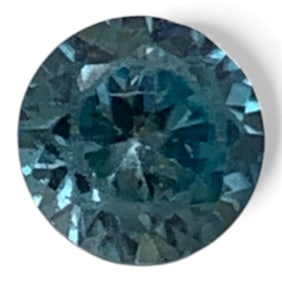 Faceted Blue Topaz Gemstone