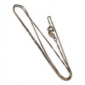 14k Yellow Gold Box Chain Necklace