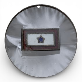 Sterling Silver Enameled Son In Service Pin