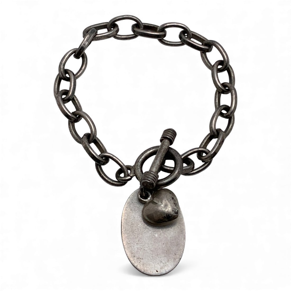 Sterling Silver Bracelet With Charms: Marked 925 - 7 3/4" Long - 27.9 Grams