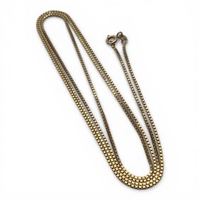 14k Yellow Gold Box Chain Necklace