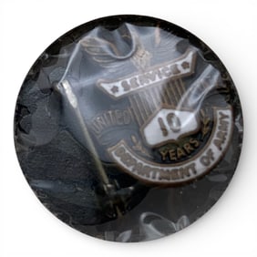 2 Sterling Silver Dept. Of Army Pin