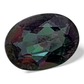 Faceted Blue Topaz Gemstone